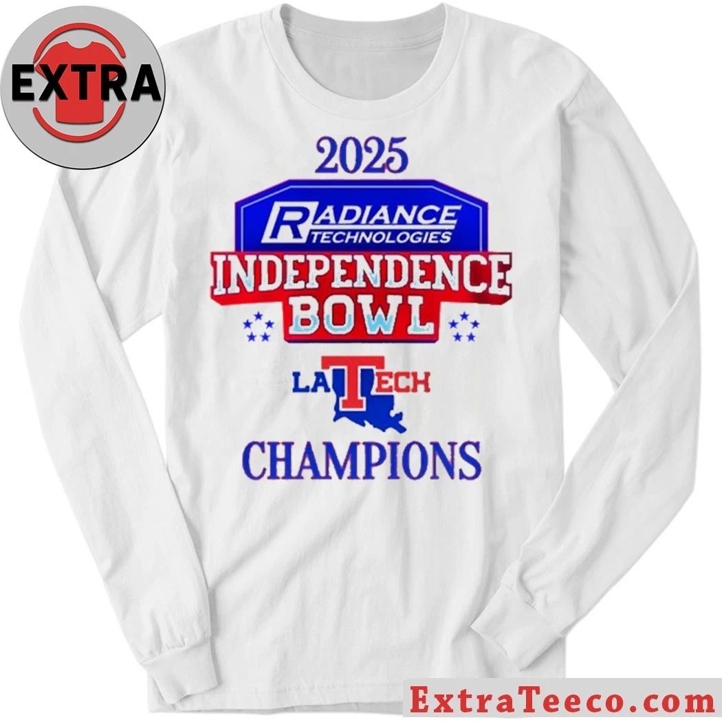 Celebrating the victory of the Louisiana Tech team at the Radiance Technologies Independence Bowl 2025, held on December 30, 2025, in Shreveport, Louisiana Logo T-Shirt