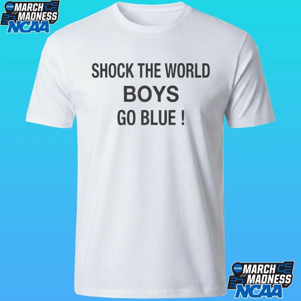 Michigan Wolverines Shock The World Boys Go Blue Shirt