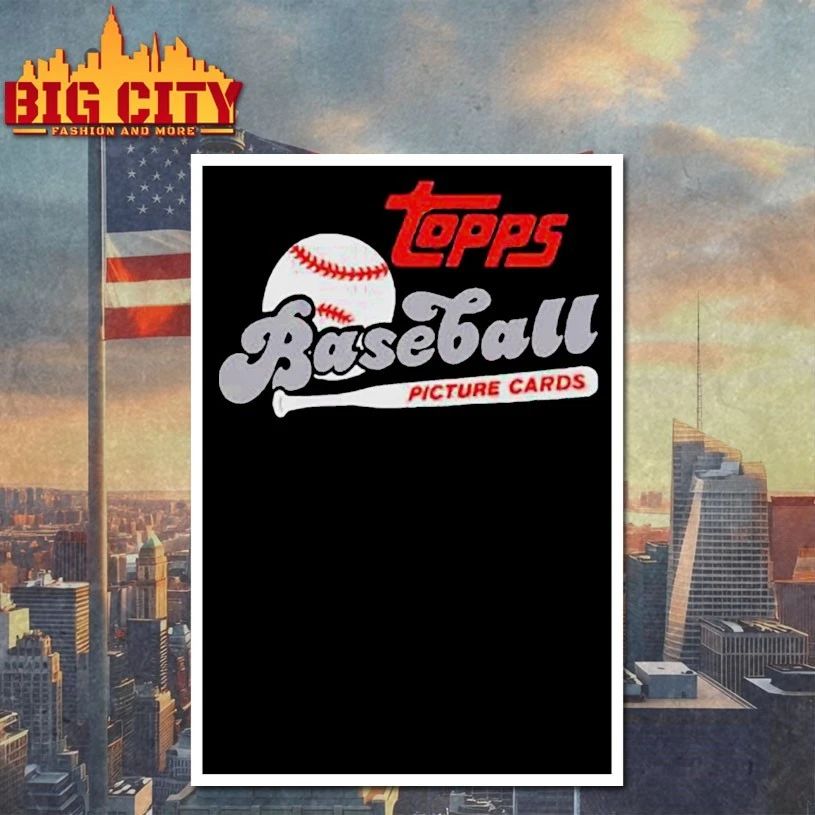 Topps Baseball Picture Cards Retro Raglan T-shirt