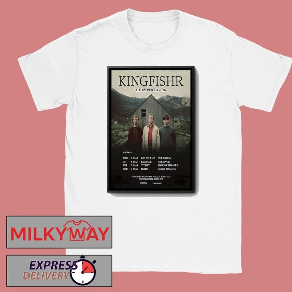 Kingfishr Halcyon Tour 2026 Poster shirt