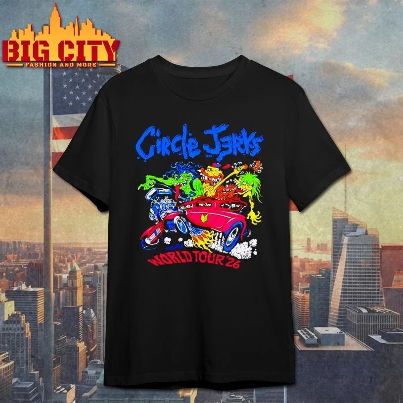 Circle Jerks Pizz Hot Rod 2026 World Tour T-shirt