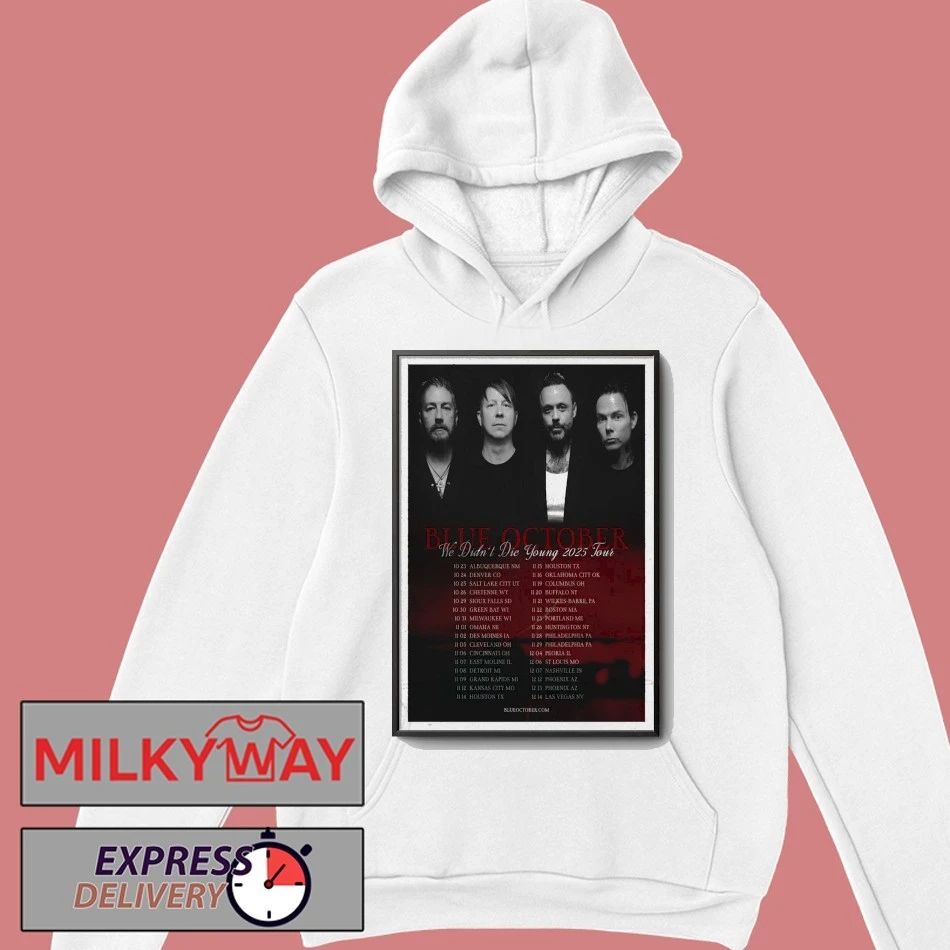 Blue October Fall Tour 2025 Poster shirt