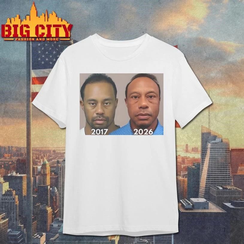Tiger Woods Mugshot 2017 2026 Funny Shirt