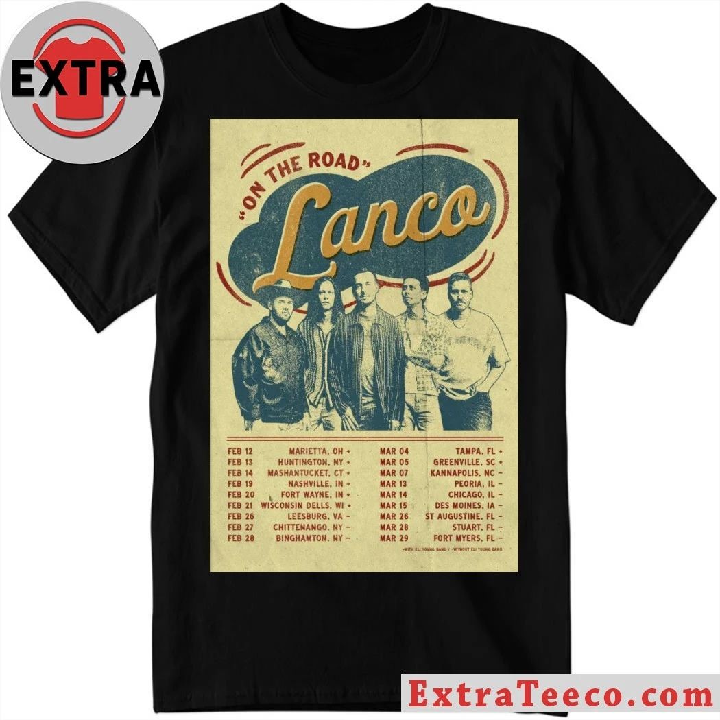 Tour 2026 LANCO On The Road Poster Shirt
