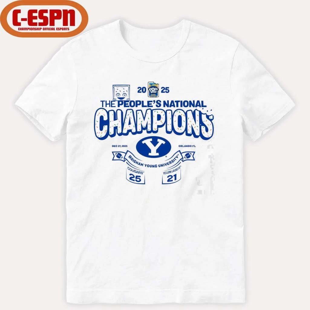 The People’s National Champions Pop-tarts Bowl BYU Cougars Score Shirt