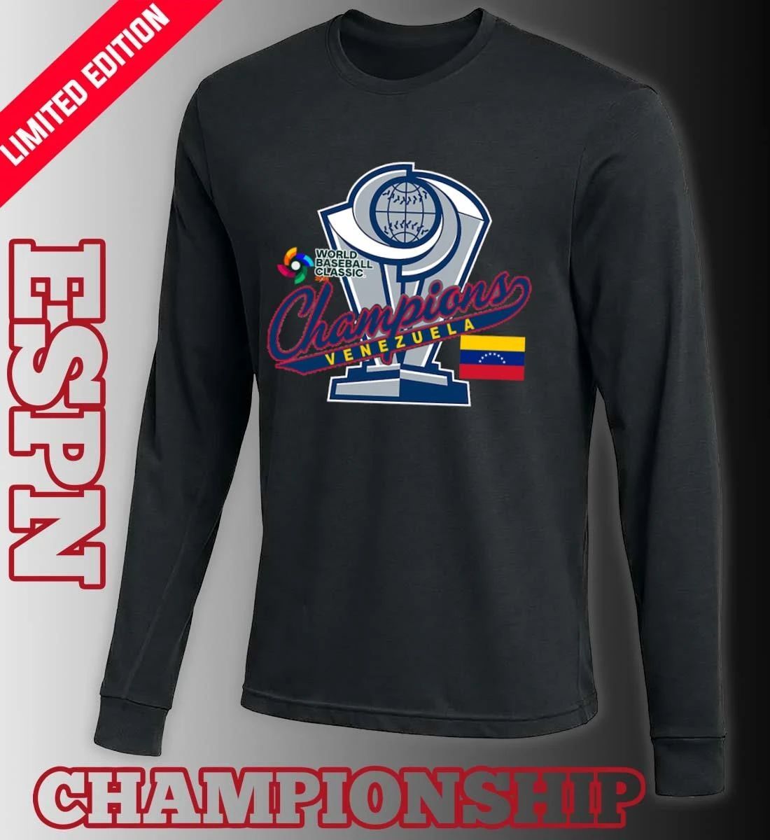 Venezuela 2026 World Baseball Classic Champions Trophy Shirt