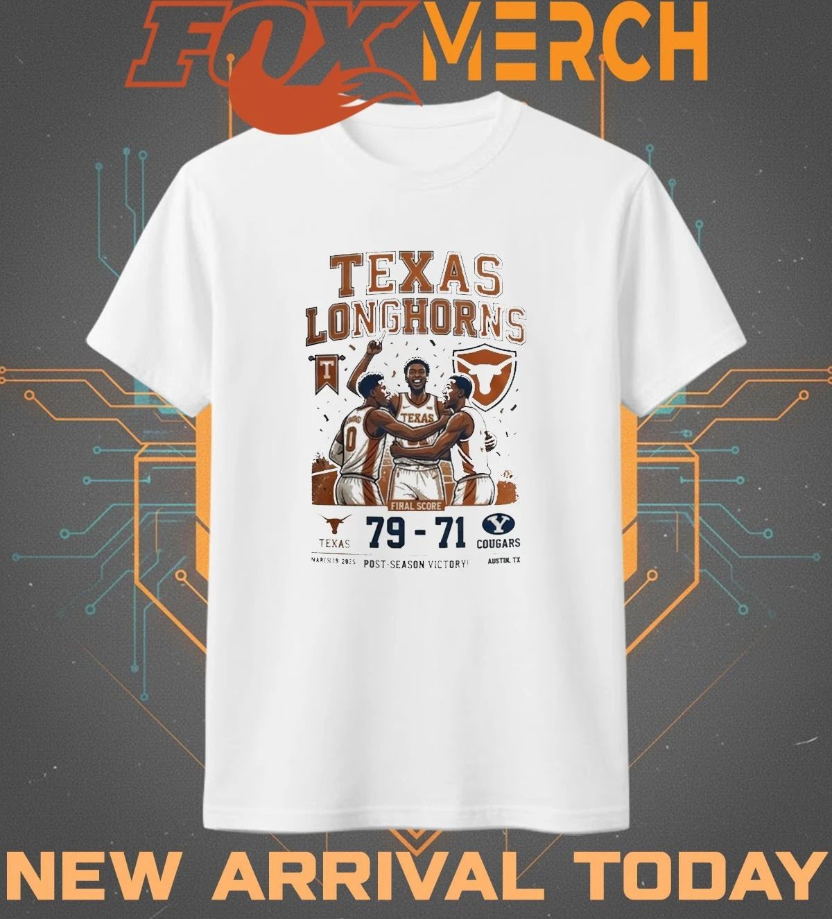 Texas Longhorns Final Score Post-Season Victory t-shirt