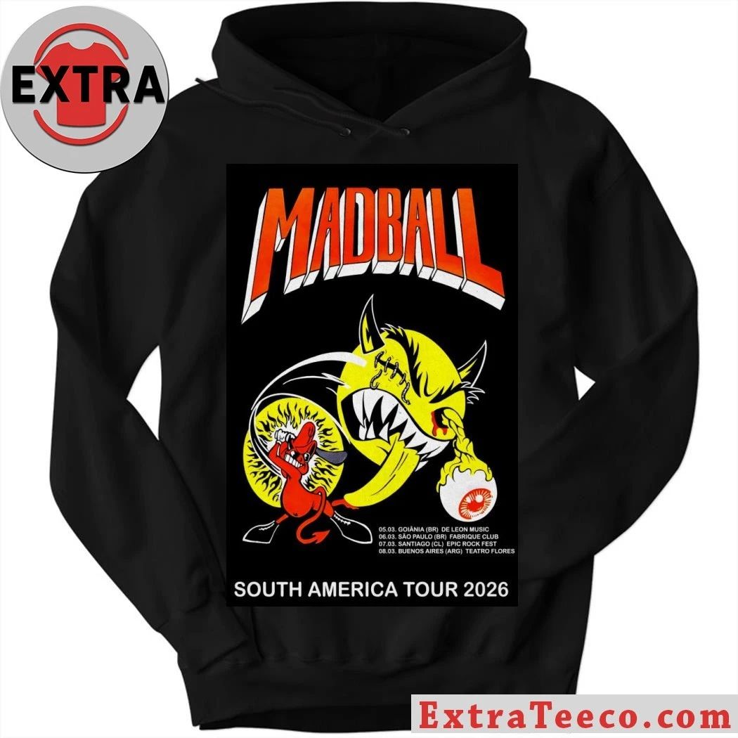Original Madball Poster Tour South America 2026 Shirt