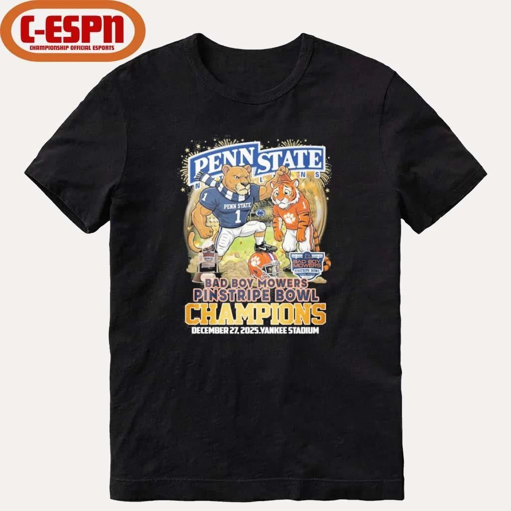Penn State mascot Pinstripe Bowl Champions Shirt