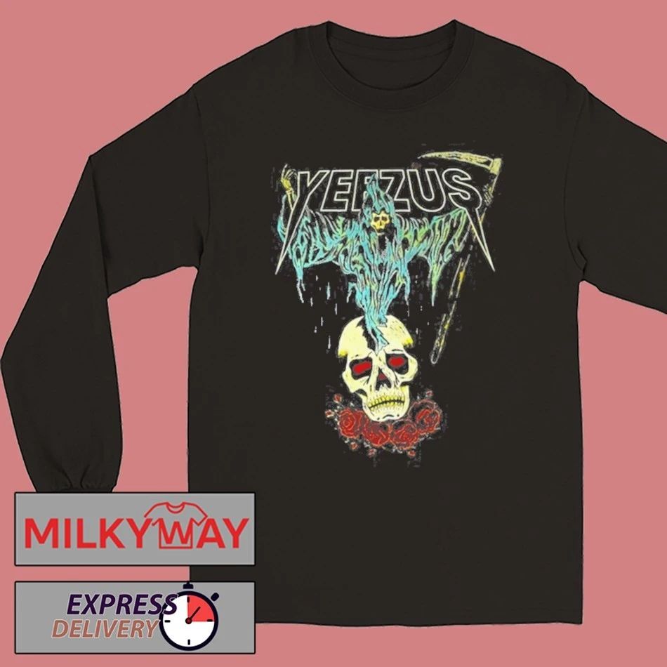 Kanye West Ye Yeezus Grim Reaper Skull And Roses shirt