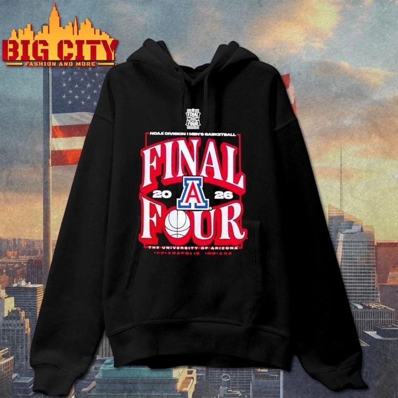 Arizona Wildcats 2026 NCAA Division I Men’s Basketball Final Four College Shirt