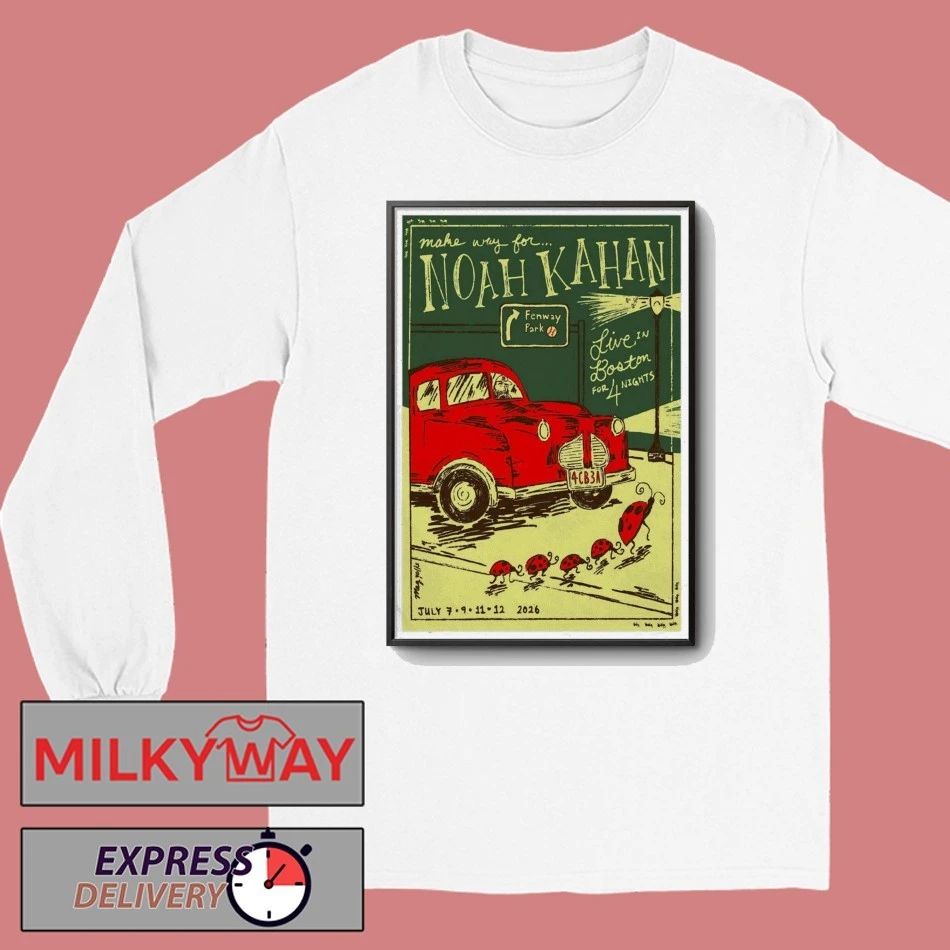July 9 2026 Noah Kahan Fenway Fark Poster TOUR shirt
