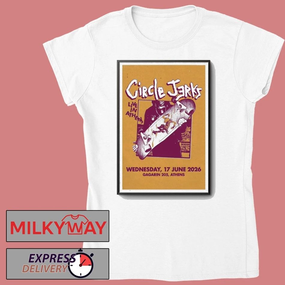 Circle Jerks In Athens On Jun 17 2026 Poster shirt