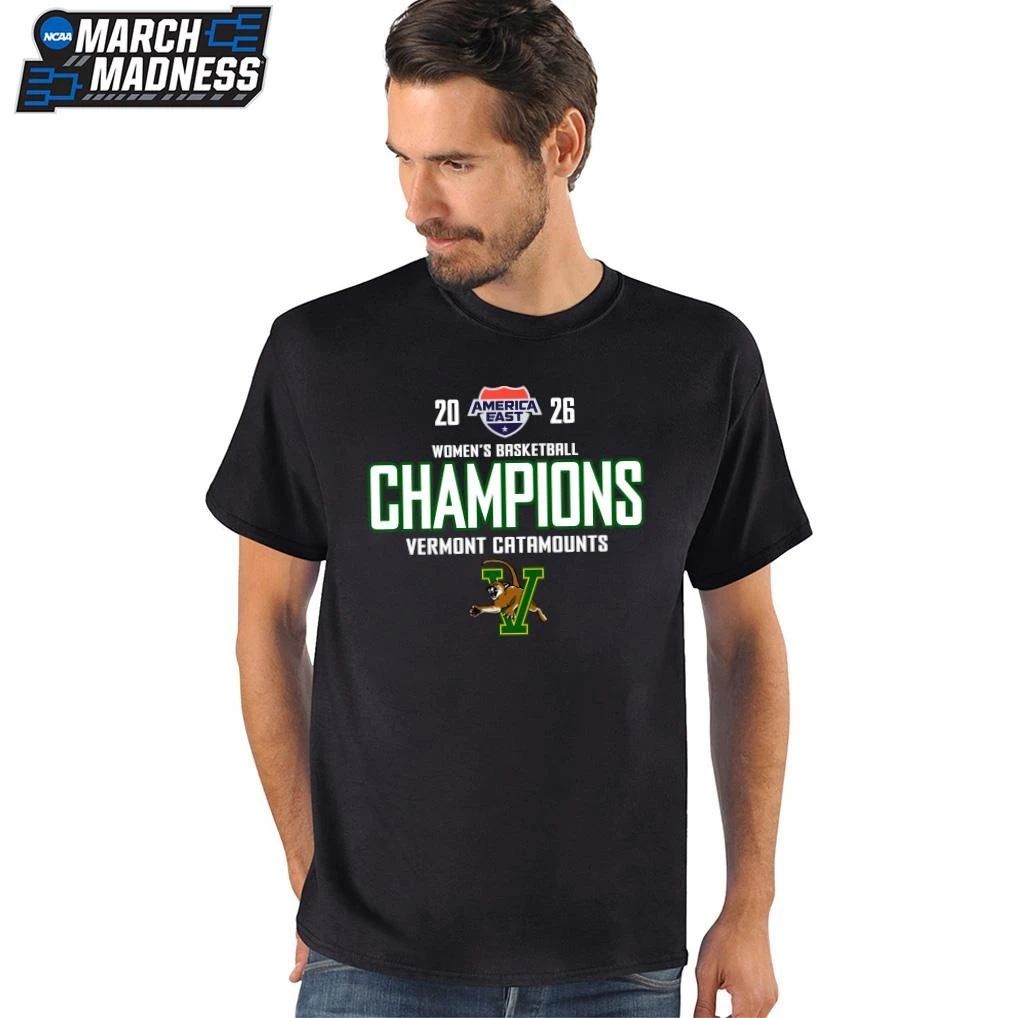 Vermont Catamounts Women’S Basketball 2026 America East Champions T-Shirt
