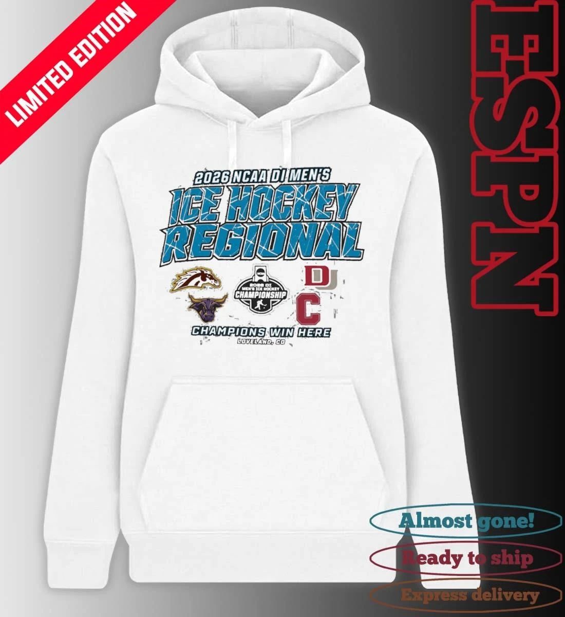 Loveland Regional 2026 NCAA DI Men’s Ice Hockey T-Shirt