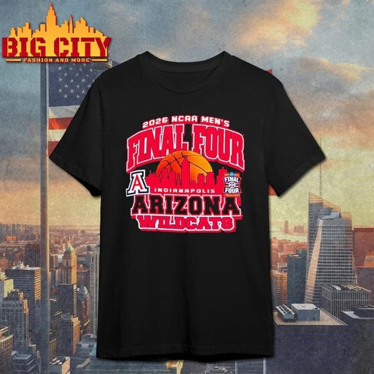 Arizona Wildcats 2026 NCAA Men’s Basketball Final Four Bound city skyline Shirt