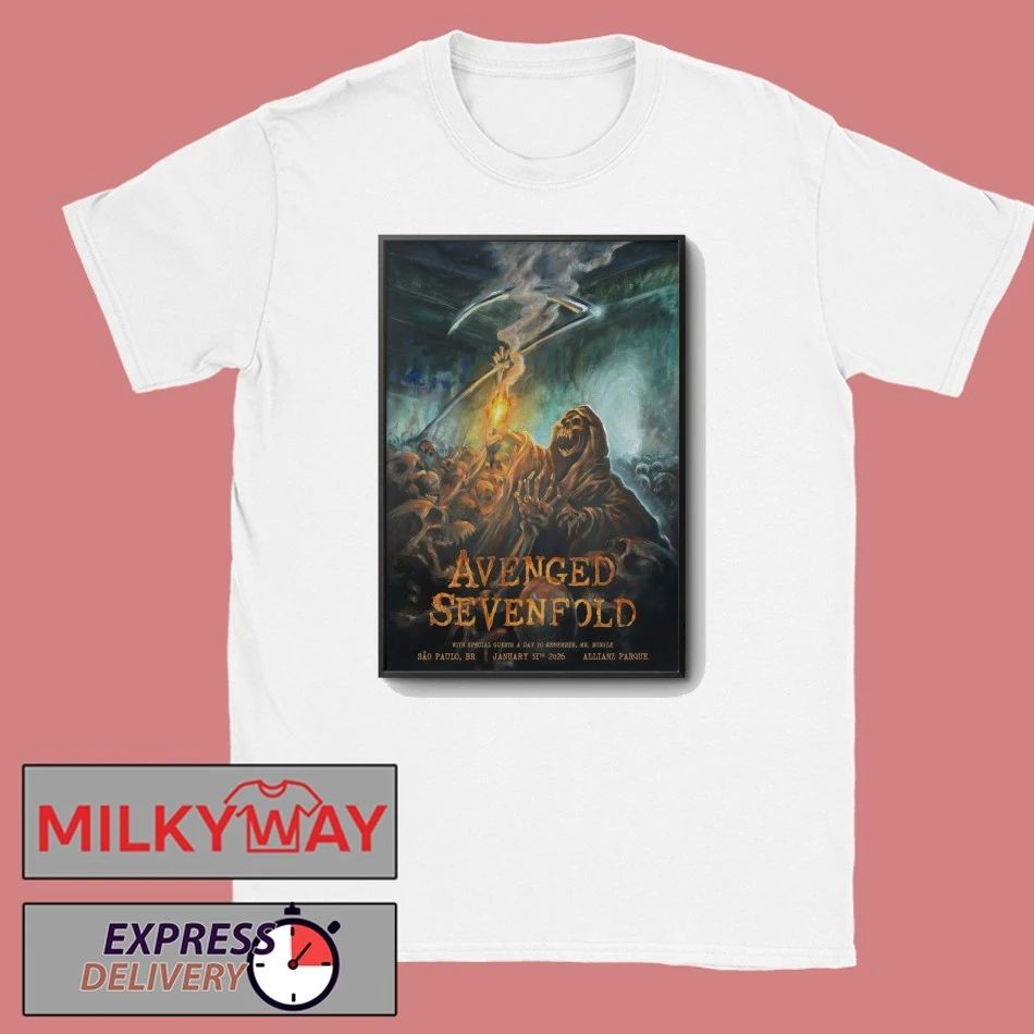 A7X São Paulo Brazil January 31 2026 Poster shirt