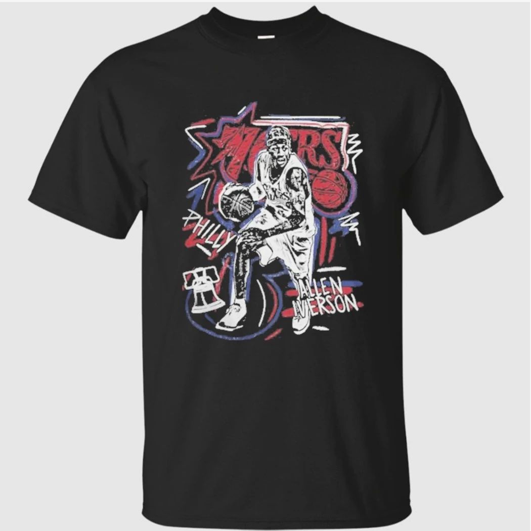 Philadelphia 76ers Allen Iverson Mitchell & Ness Chalked Up Shirt