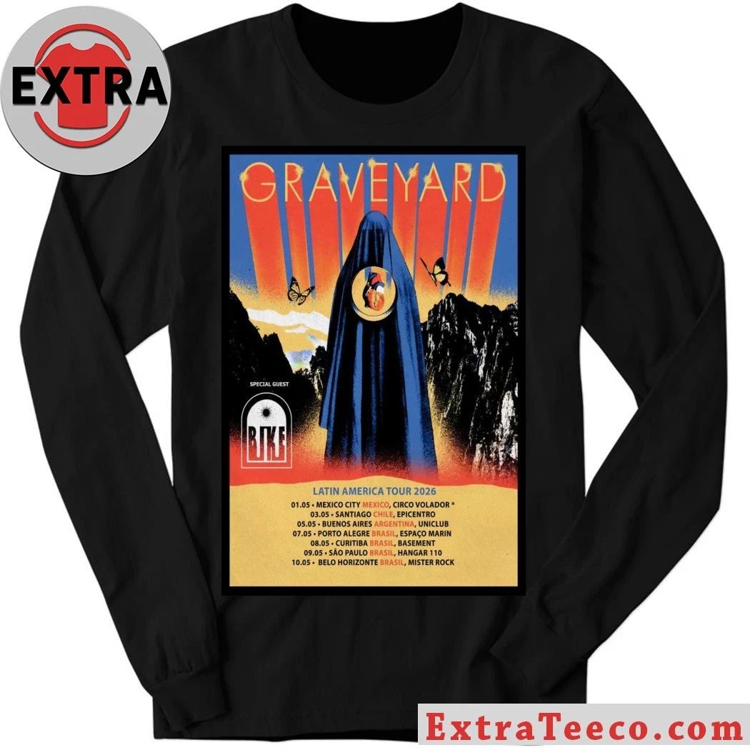 Graveyard Poster Latin America Tour 2026 Shirt