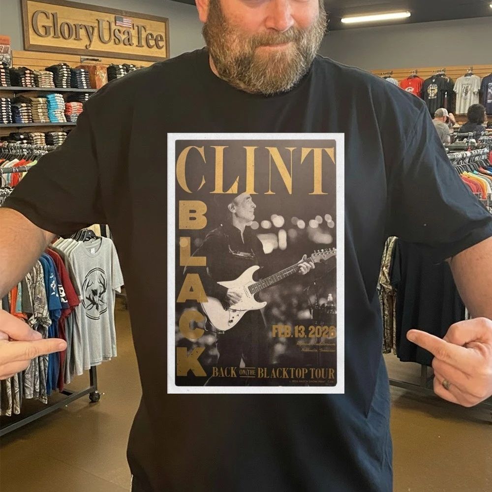 Clint Black Feb 13 2026 Nashville Poster Shirt