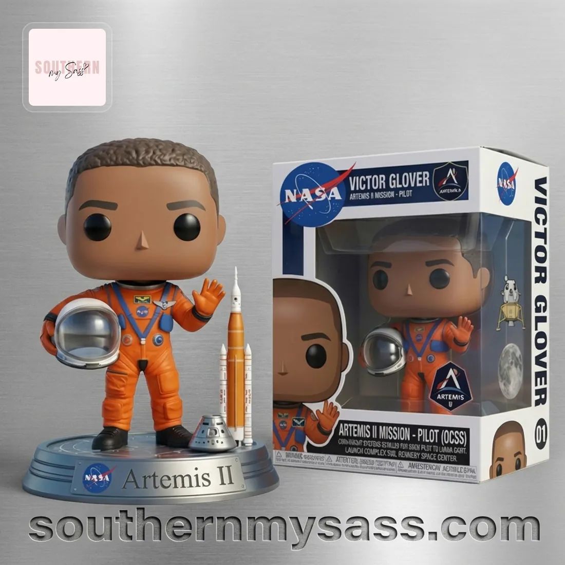 NASA Victor Glover Artemis II Mission Pilot Pop Figure Doll