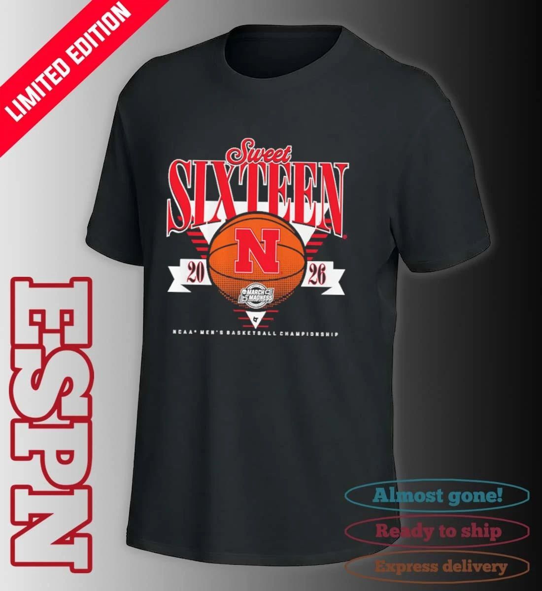 Nebraska Cornhuskers MBB 2026 Sweet Sixteen shirt