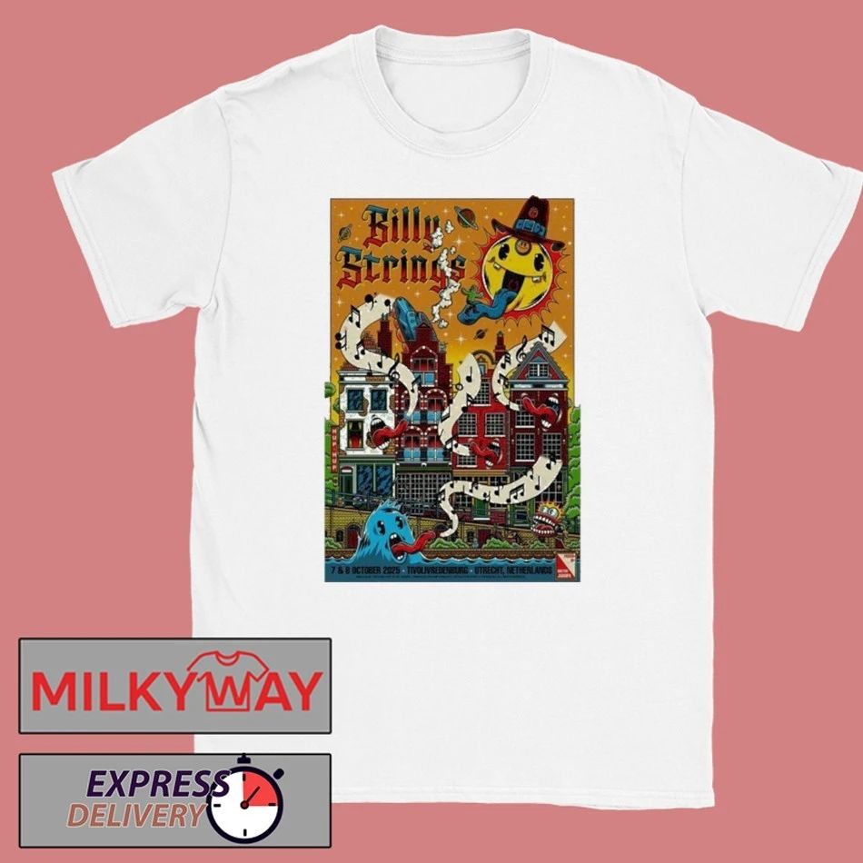 Billy Strings Oct 7-8 2025 In Utrecht NL Poster shirt