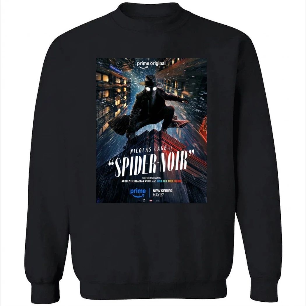 Spider-Noir Starring Nicolas Cage New Series Poster True Hue Full Color Version Shirt