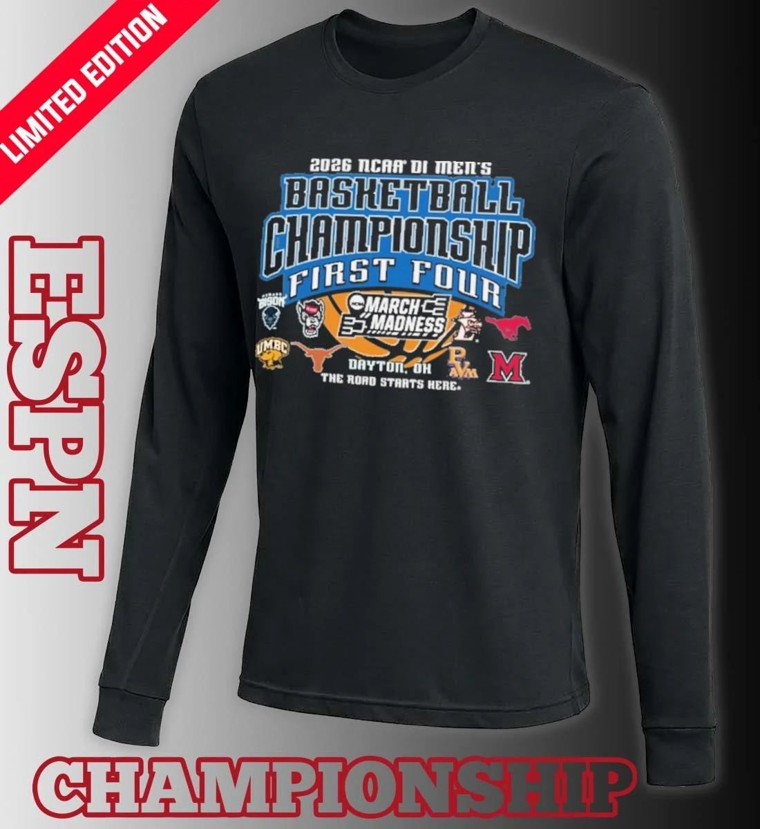 Dayton, OH NCAA 2026 Men’s March Madness First Four T-Shirt