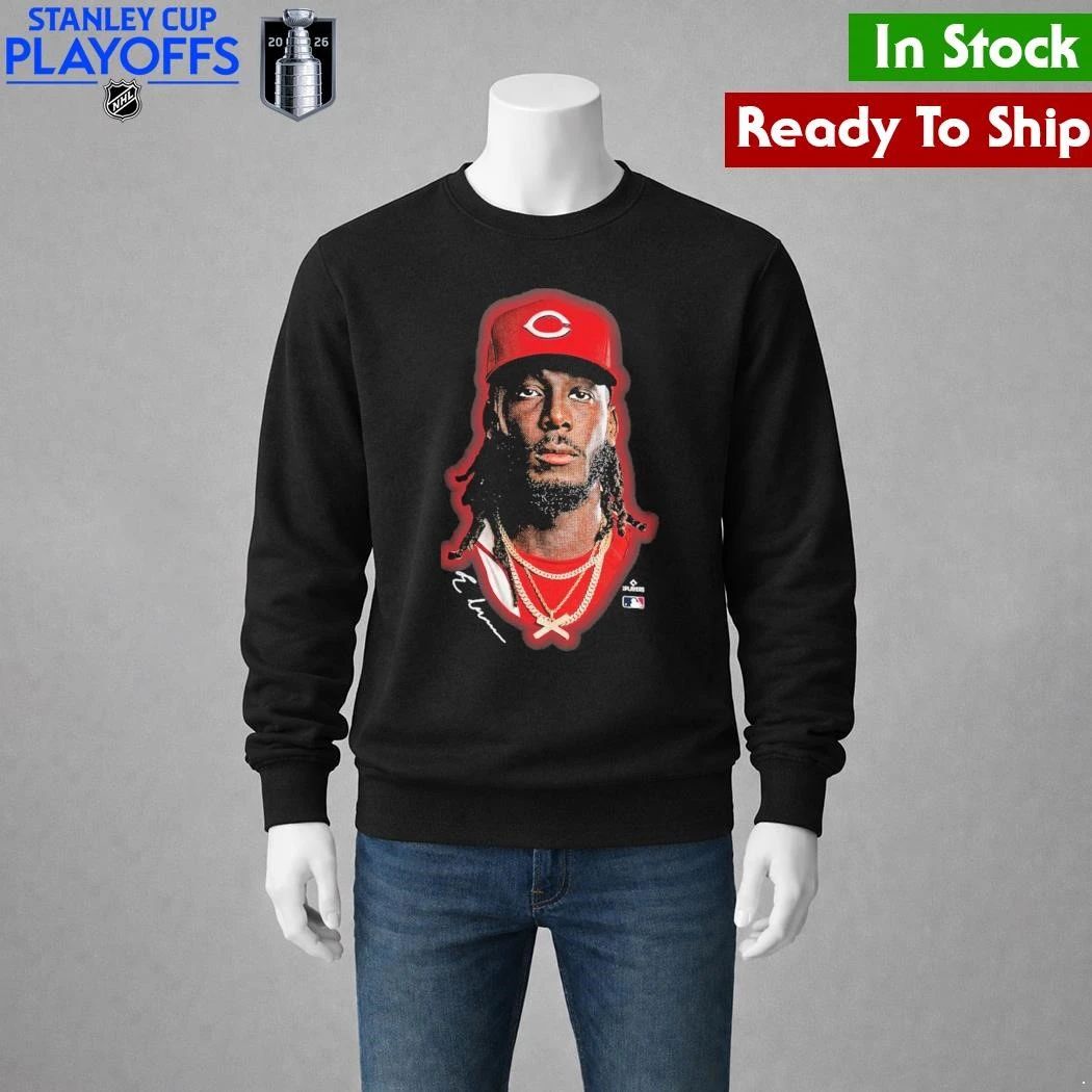 Cincinnati Reds Elly De La Cruz Outerstuff Black Headliner Shirt