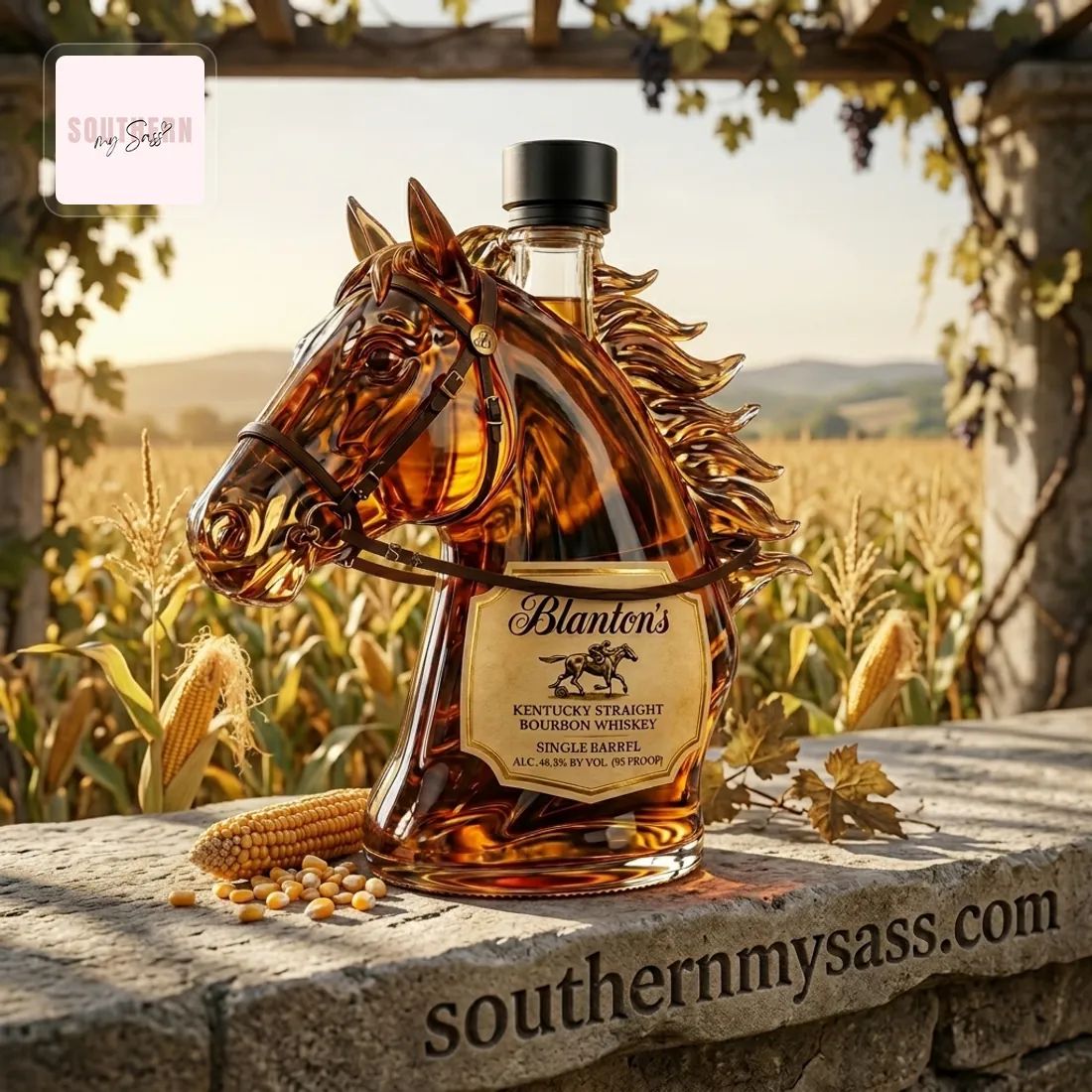 Blanton’s Horse Head Luxury Whiskey Bottle