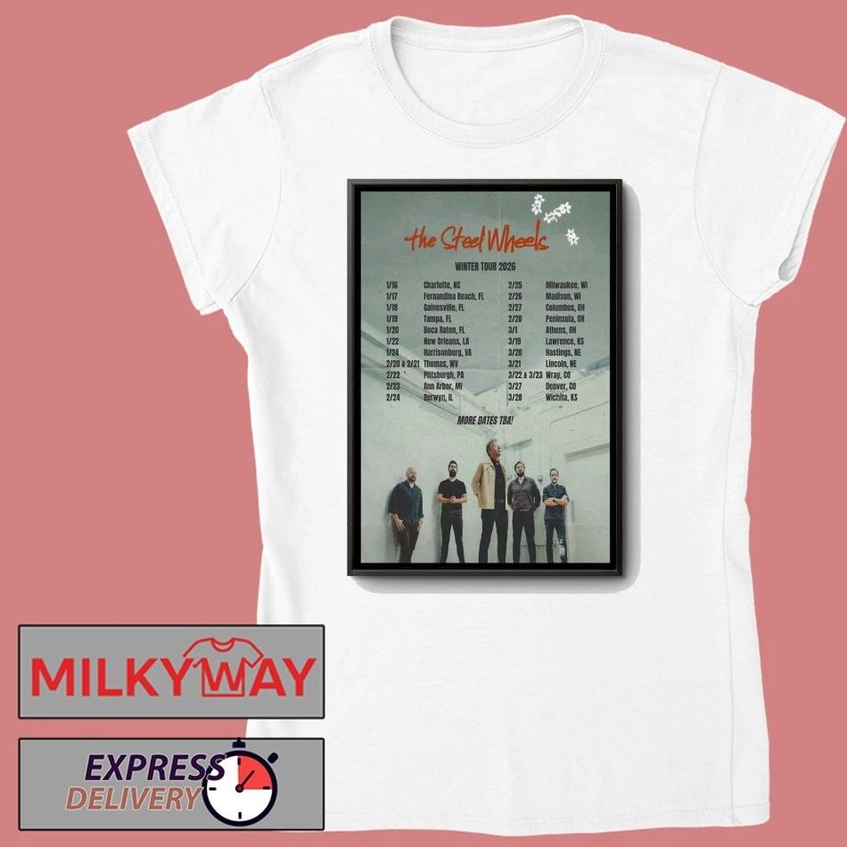 The Steel Wheels Winter Tour 2026 Poster shirt