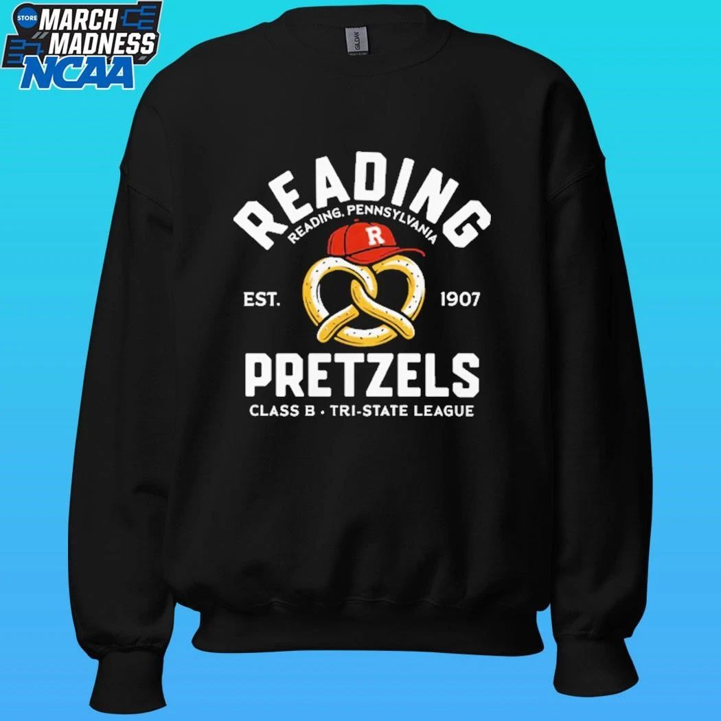 Reading Pretzels Reading Pennsylvania Class B Tri State League Baseball Est 1907 Shirt