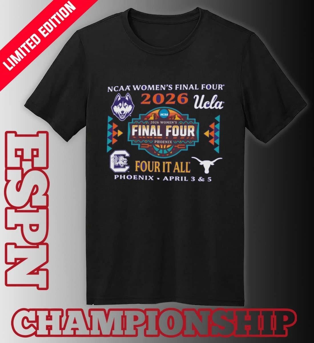 Semifinal Teams 2026 NCAA Women’s Final Four Shirt