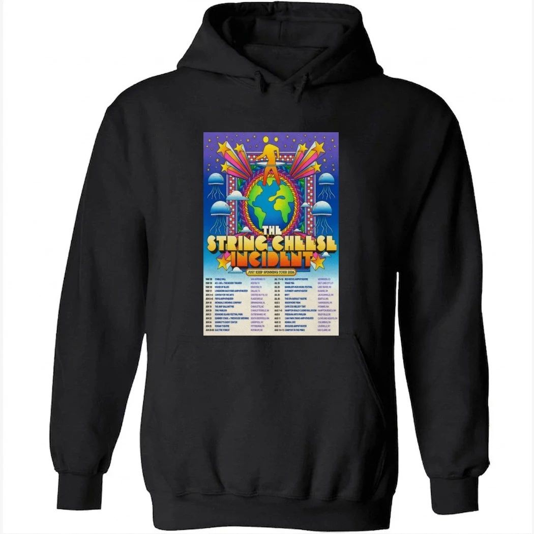 The String Cheese Incident Just Keep Spinning Tour 2026 Poster Shirt