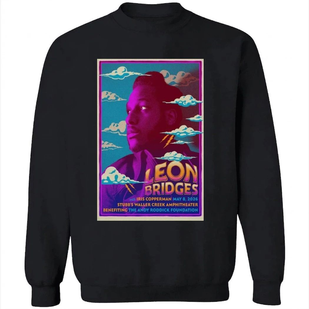 Leon Bridges Stubb’s Waller Creek Amphitheater May 8 2026 Poster Shirt