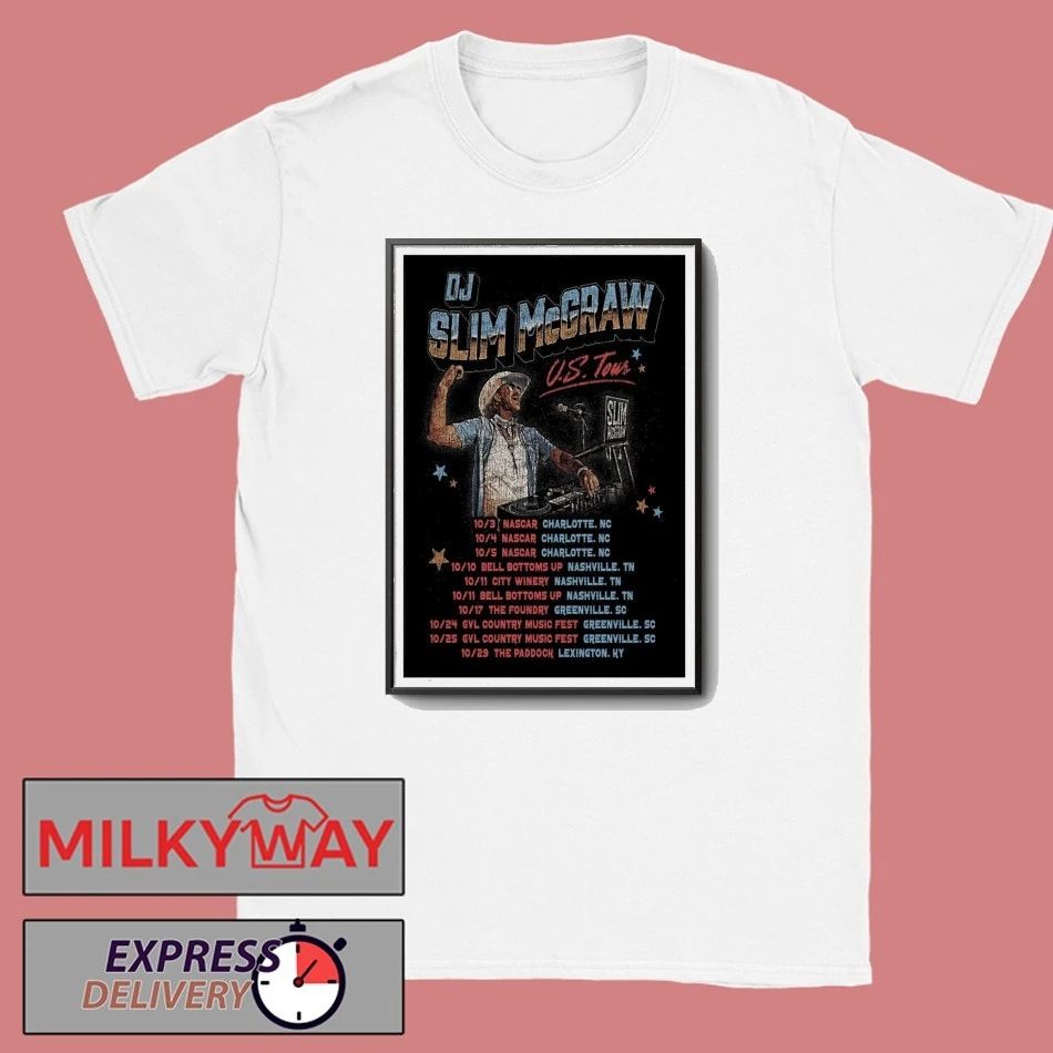 Tour DJ Slim McGraw 2025 Poster shirt