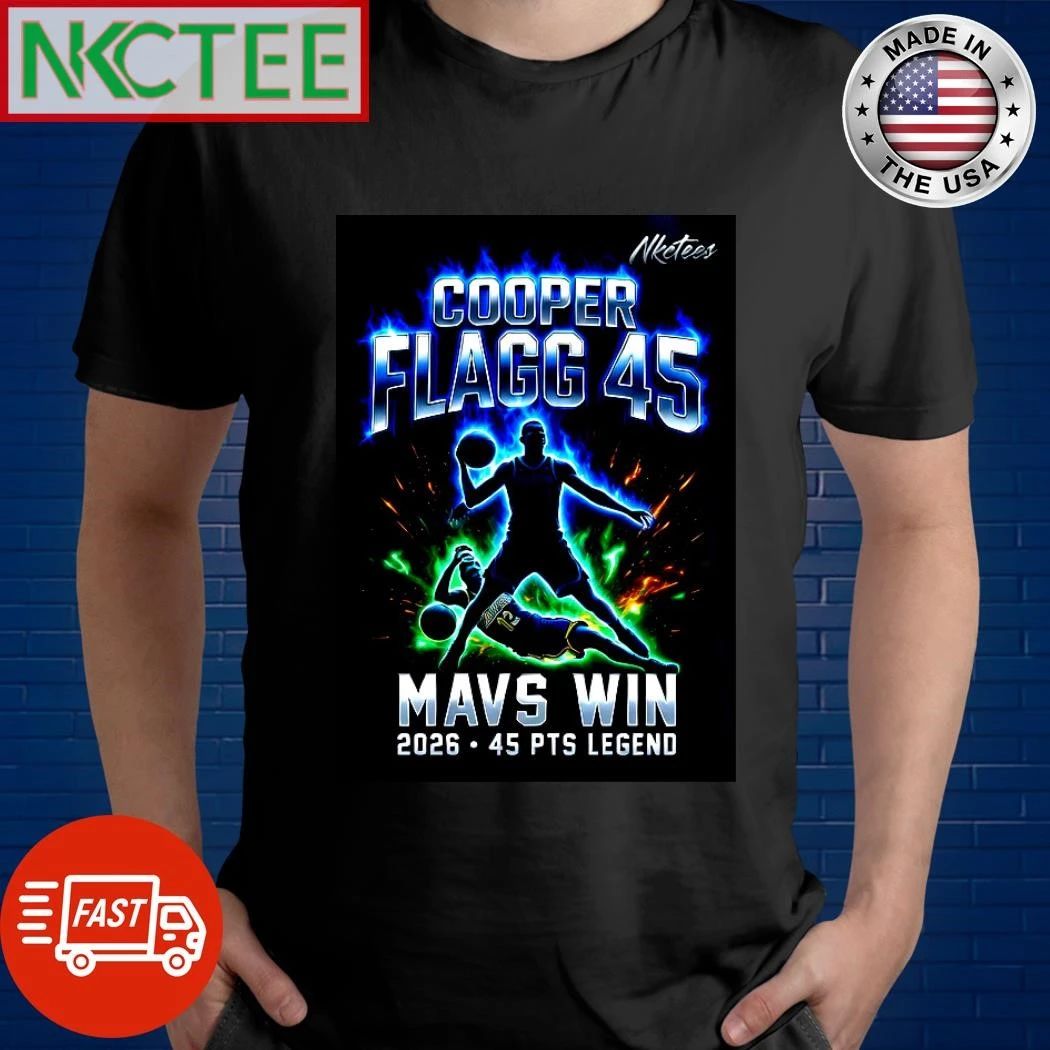 NKCtees 2026 Cooper Flagg scores 45 points in Mavericks win over Lakers shirt