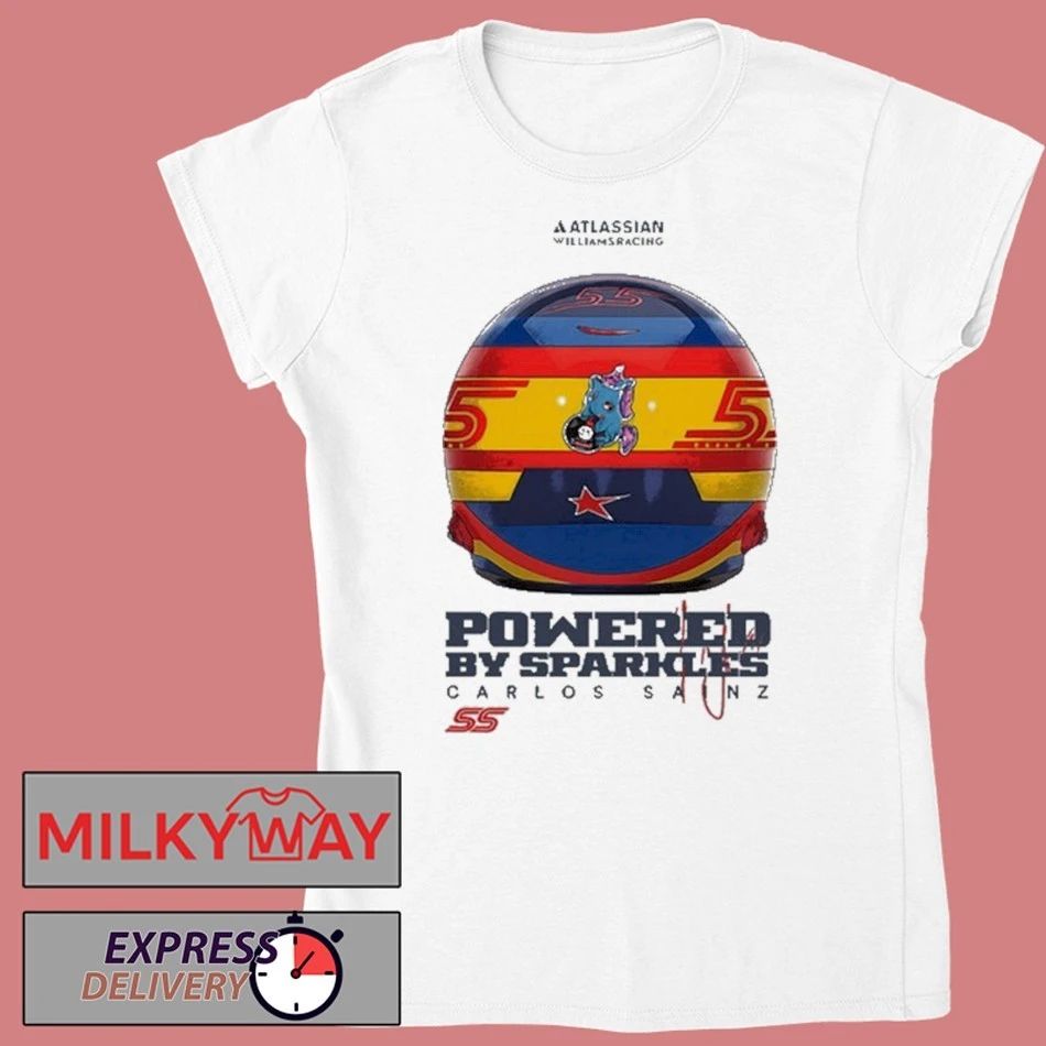 Atlassian Williams Racing Sparkles Powell By Sparkles Carlos Sainz Shirt