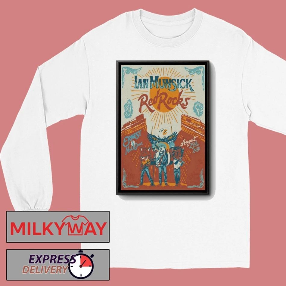 Ian Munsick Red Rocks Amphitheatre 8 25 2026 Poster shirt