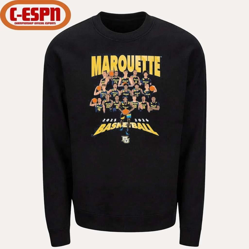 2025-2026 Marquette Men’s Basketball Team Shirt