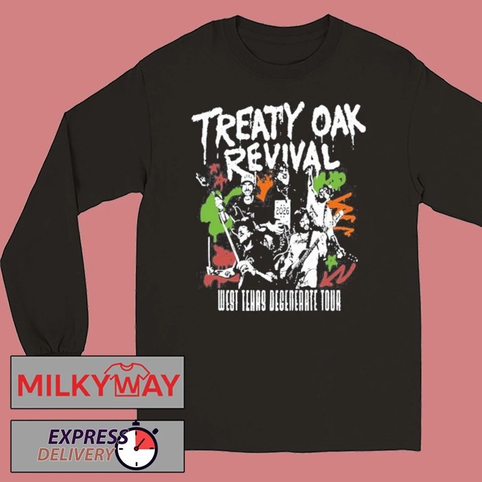 Limited Treaty Oak Revival 2026 Tour Black shirt