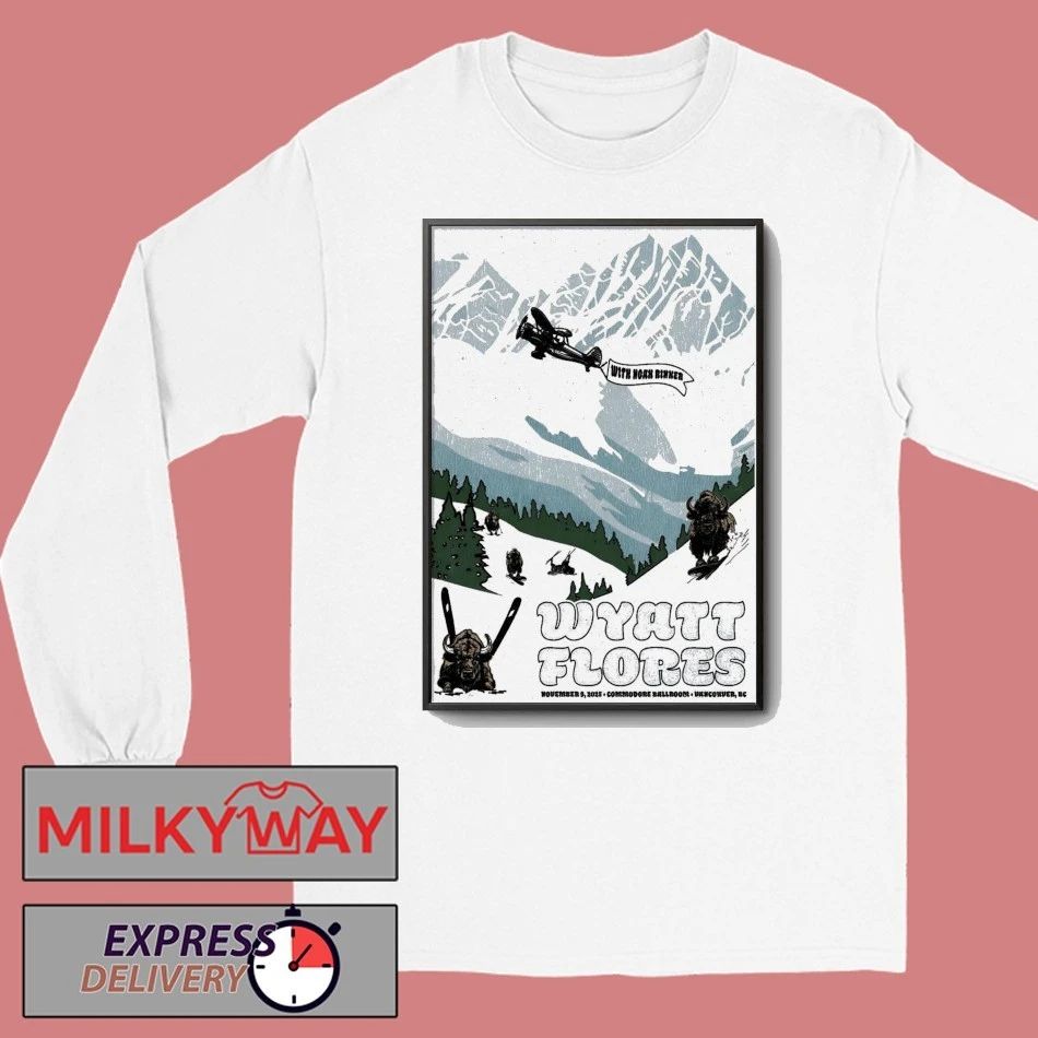 Wyatt Flores Commodore Ballroom Vancouver BC Nov 9 2025 Poster shirt
