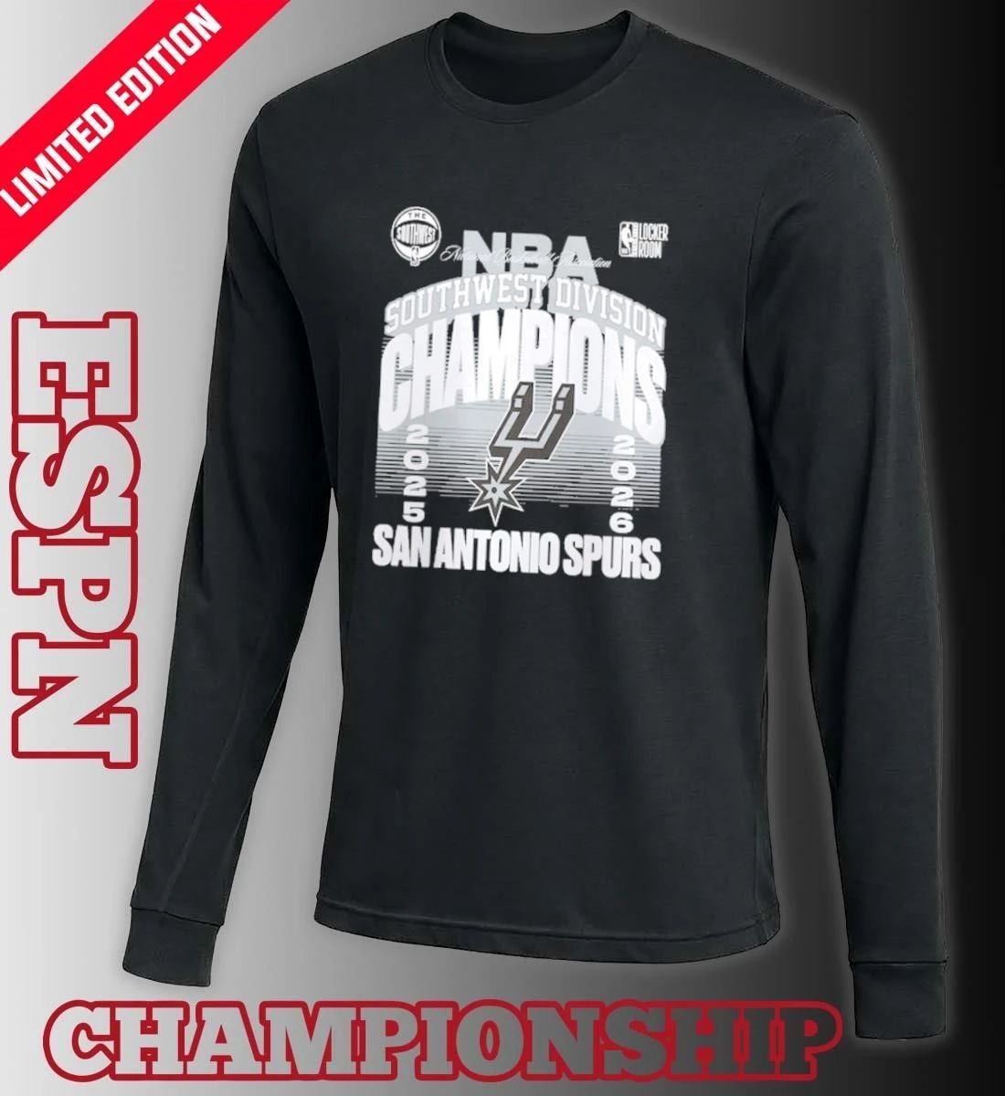 Spurs NBA Southwest Division Champions T-Shirt