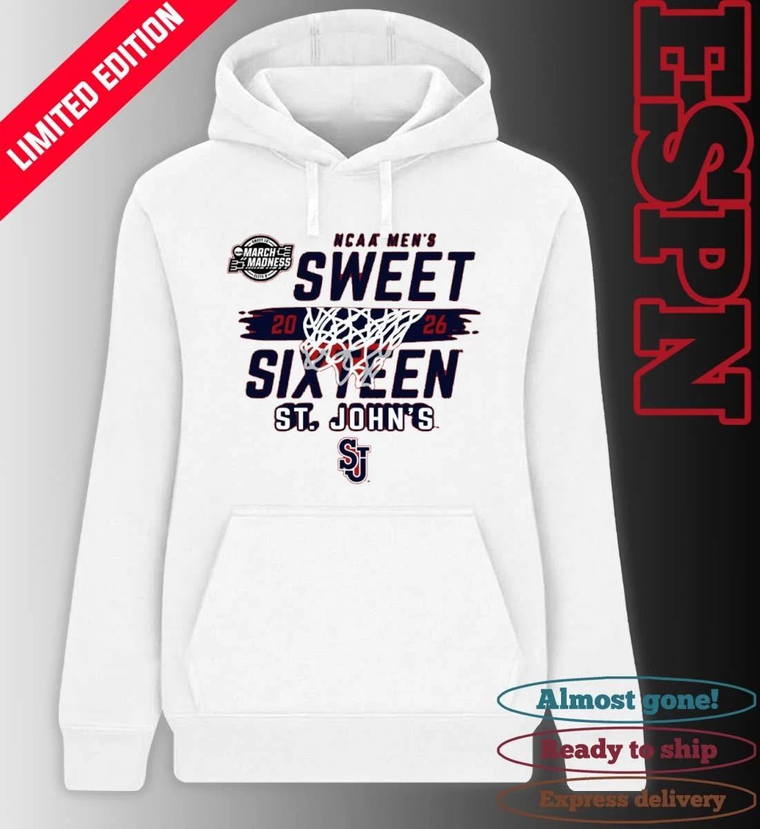 St. John’s University Men’s Basketball 2026 Sweet 16 Bound Shirt