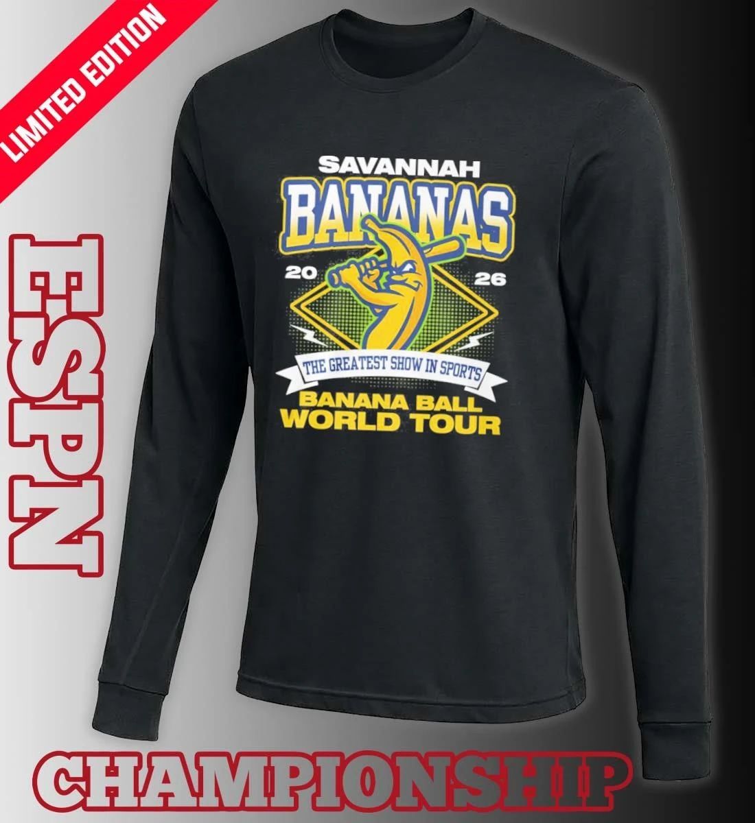 Savannah Bananas 2026 Banana Ball World Tour Shirt