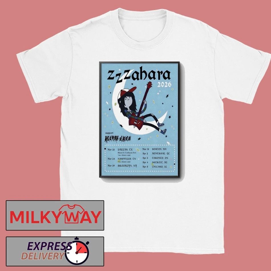 ZZZahara Tour Spring 2026 Poster shirt