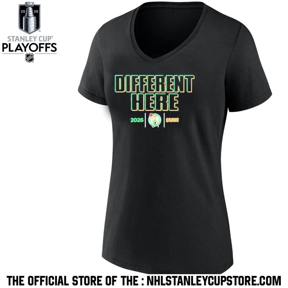 Boston Celtics Different Here 2026 Nba Playoffs Shirt