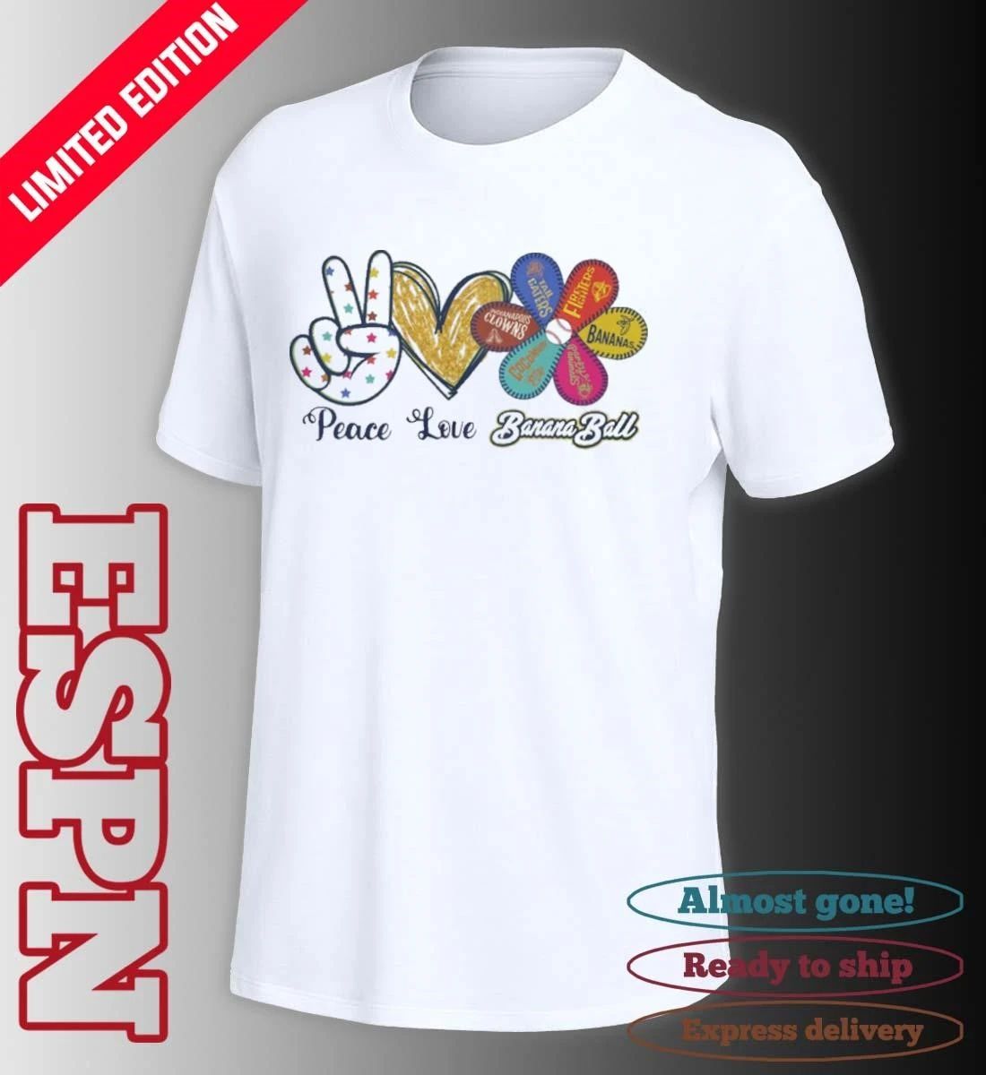 Peace Love Banana Ball 2026 Shirt