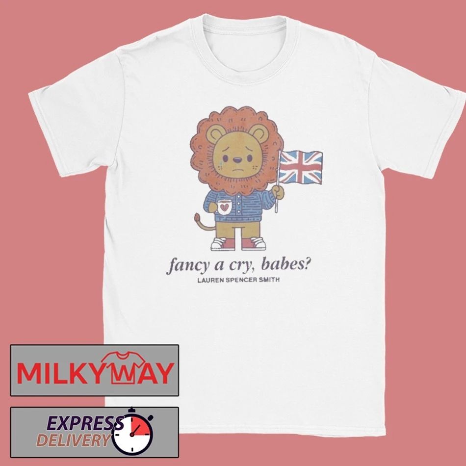 Lion With England Flag Fancy A Cry Babes Lauren Spencer Smith Shirt